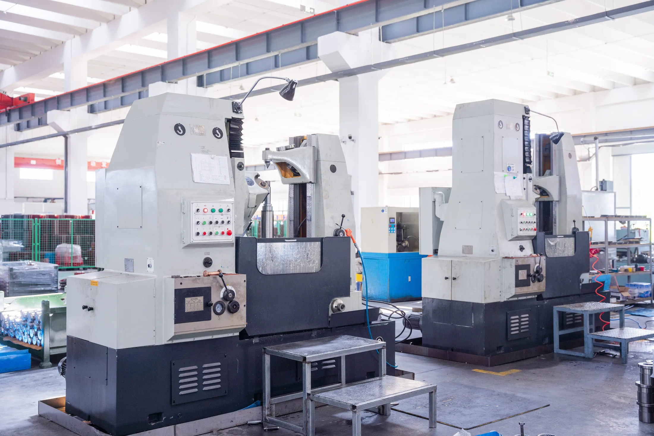 Radial drilling machines for supporting operations